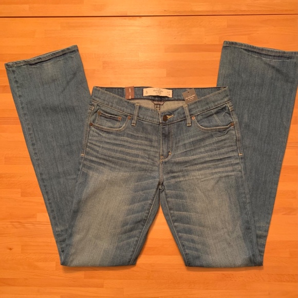Abercrombie & Fitch Emma Distressed Perfect Stretch Bootcut Jeans 4L - Picture 1 of 13